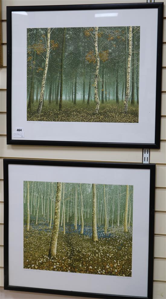 Kenneth Leech, a pair of limited edition prints 55 x 62cm.